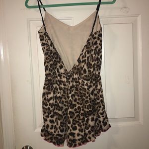 Animal print romper